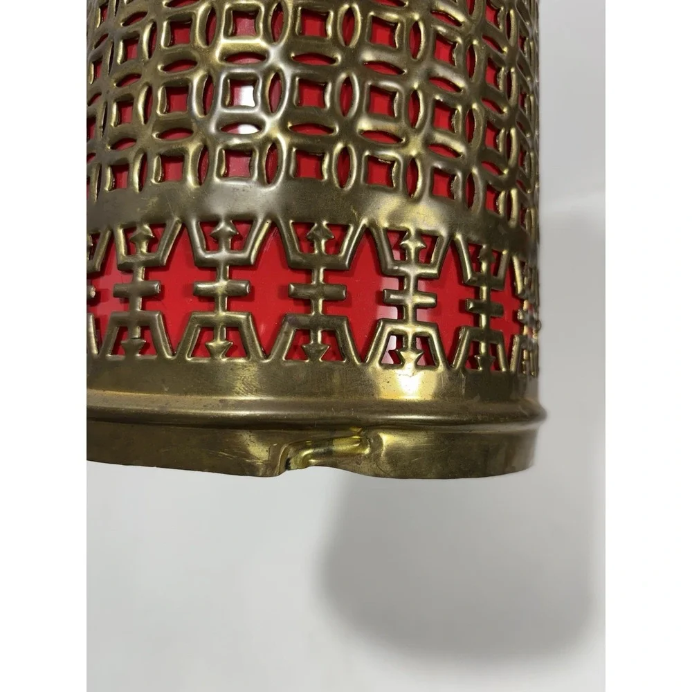 Vintage‎ Brass Moroccan Moorish Hanging Pendant Lamp Incomplete